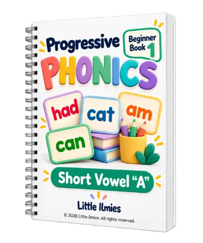 Progressive Phonics Beginner Book 1: Short Vowel A book cover
