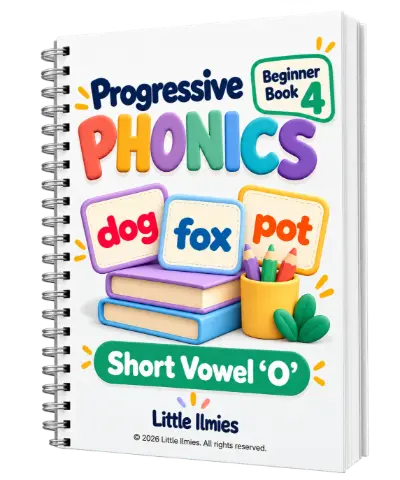 Progressive Phonics Beginner Book 4: Short Vowel O book cover